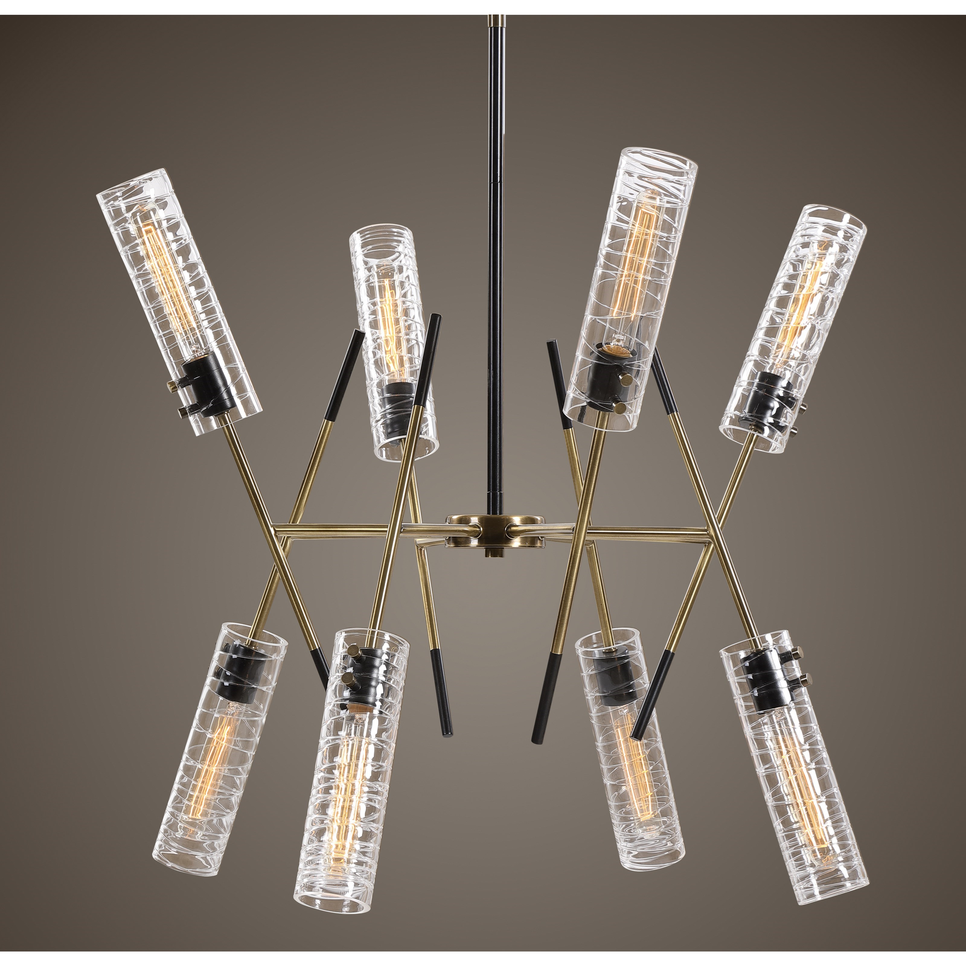 Uttermost Lighting Fixtures - Pendant Lights Telesto 8 Light Linear Pendant