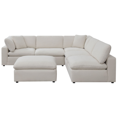 Sectional Sofa with Ottoman