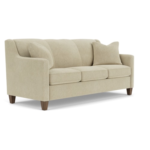 Contemporary Sofa with Angled Track Arms