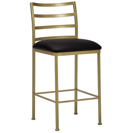 Non-Swivel With Back Barstool With No Welt