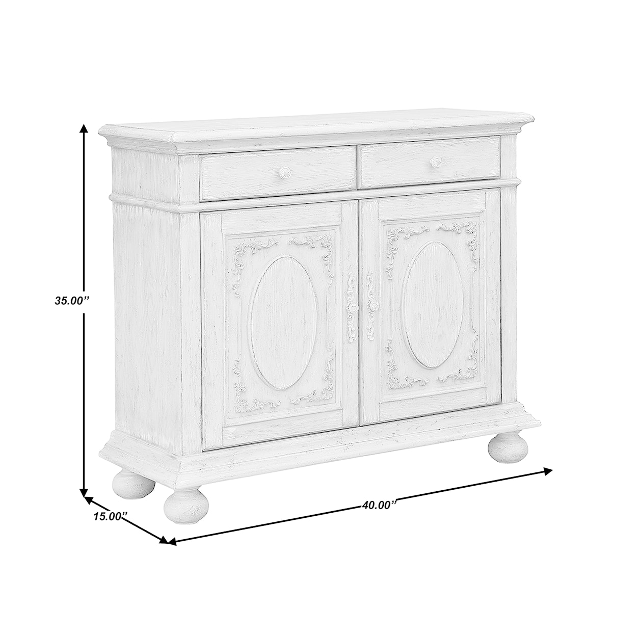Accentrics Home Accents Two Door and Two Drawer Hall Chest