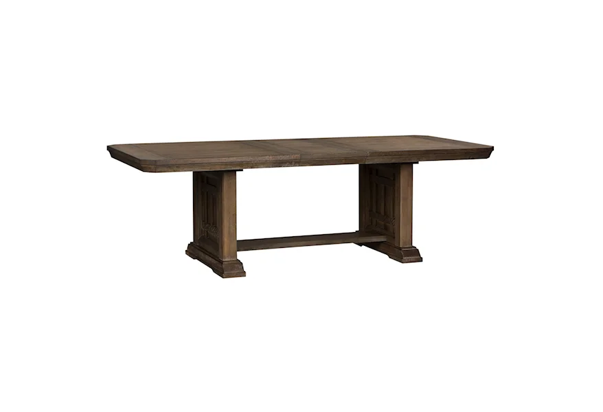 Artisan Prairie Trestle Table by Liberty Furniture at A1 Furniture & Mattress