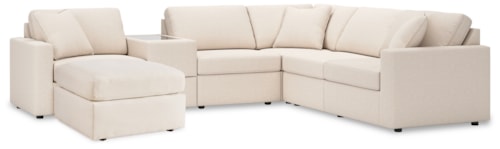 6-Piece Sectional And Ottoman