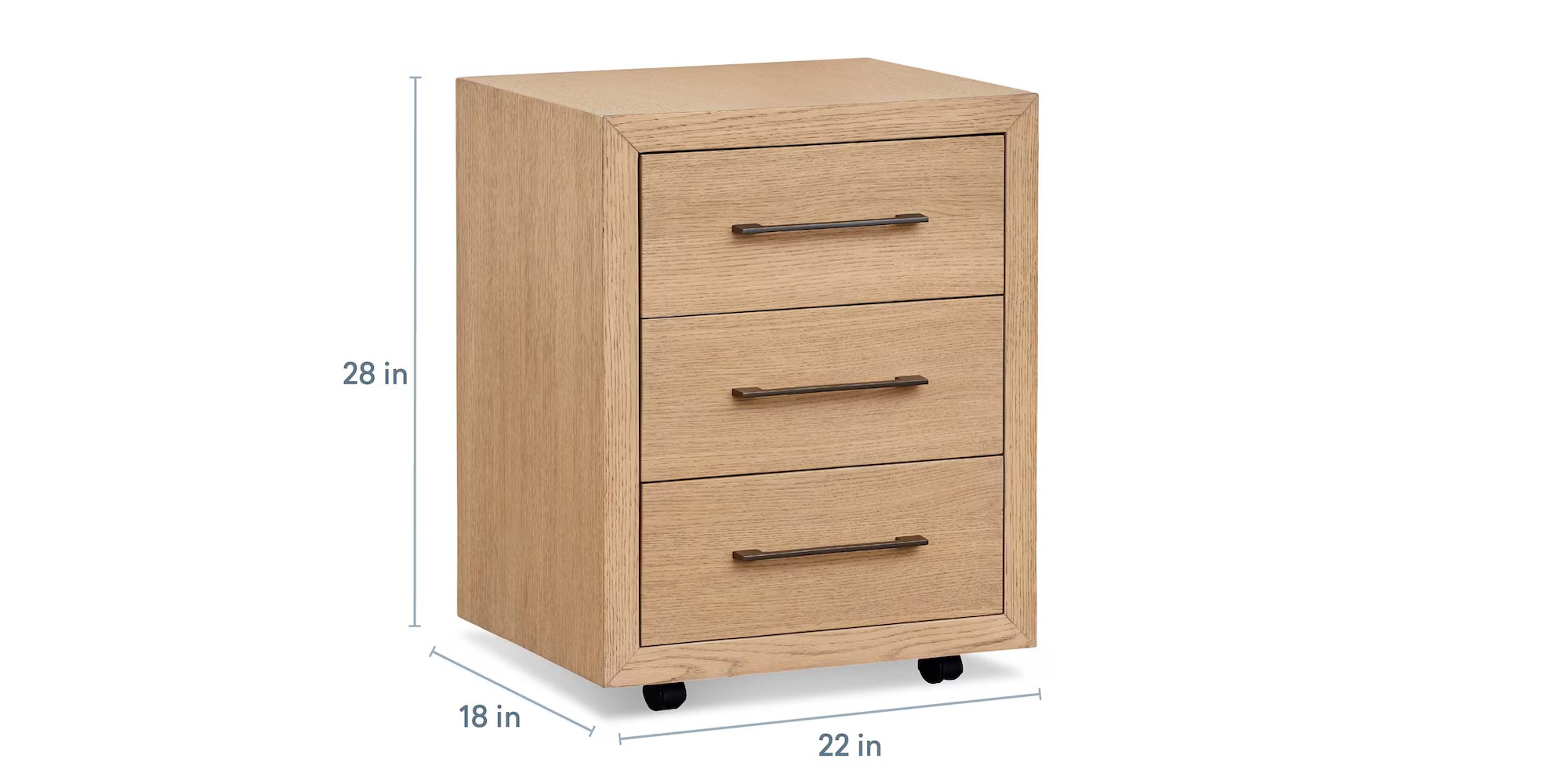 Three Drawer Storage Cabinet