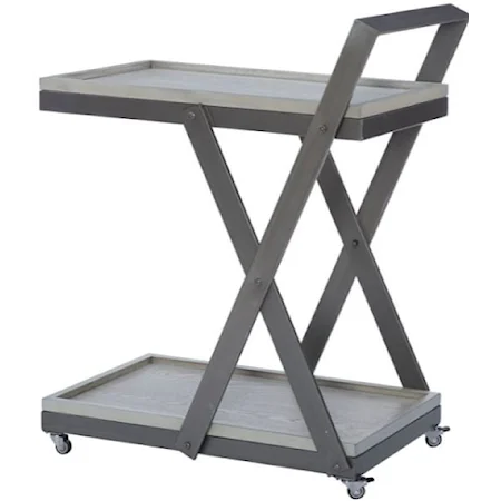 Ember Bar Cart Pebble Gray