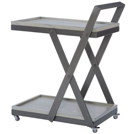 Ember Bar Cart Pebble Gray