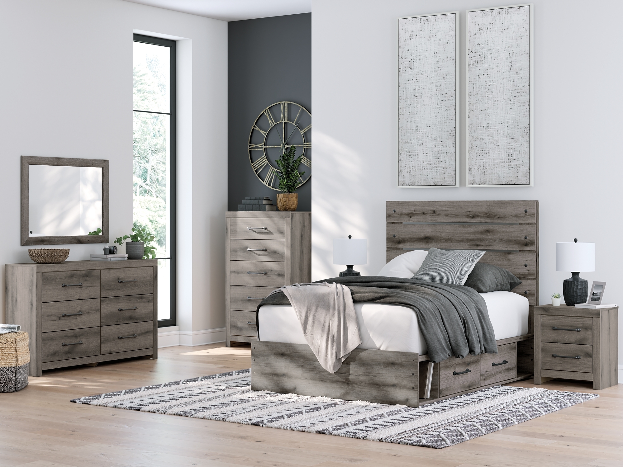 Signature Design by Ashley Urbanoore Full Panel Storage Bed