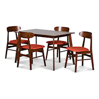 Mid Century Modern 5-Piece Dining Set