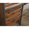 Sauder NOVA LOFT L-Shaped Desk with File Drawer