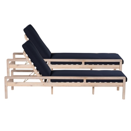 Outdoor Chaise Lounger - Set of 2