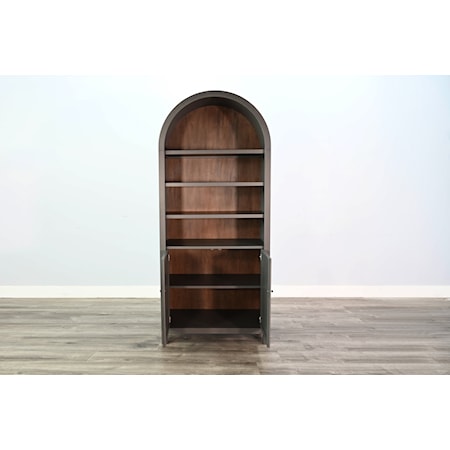 Arched Display Cabinet with Doors