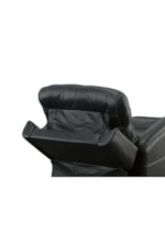 Flexsteel 1524 View Contemporary Swivel Recliner with Power Headrest & Lumbar