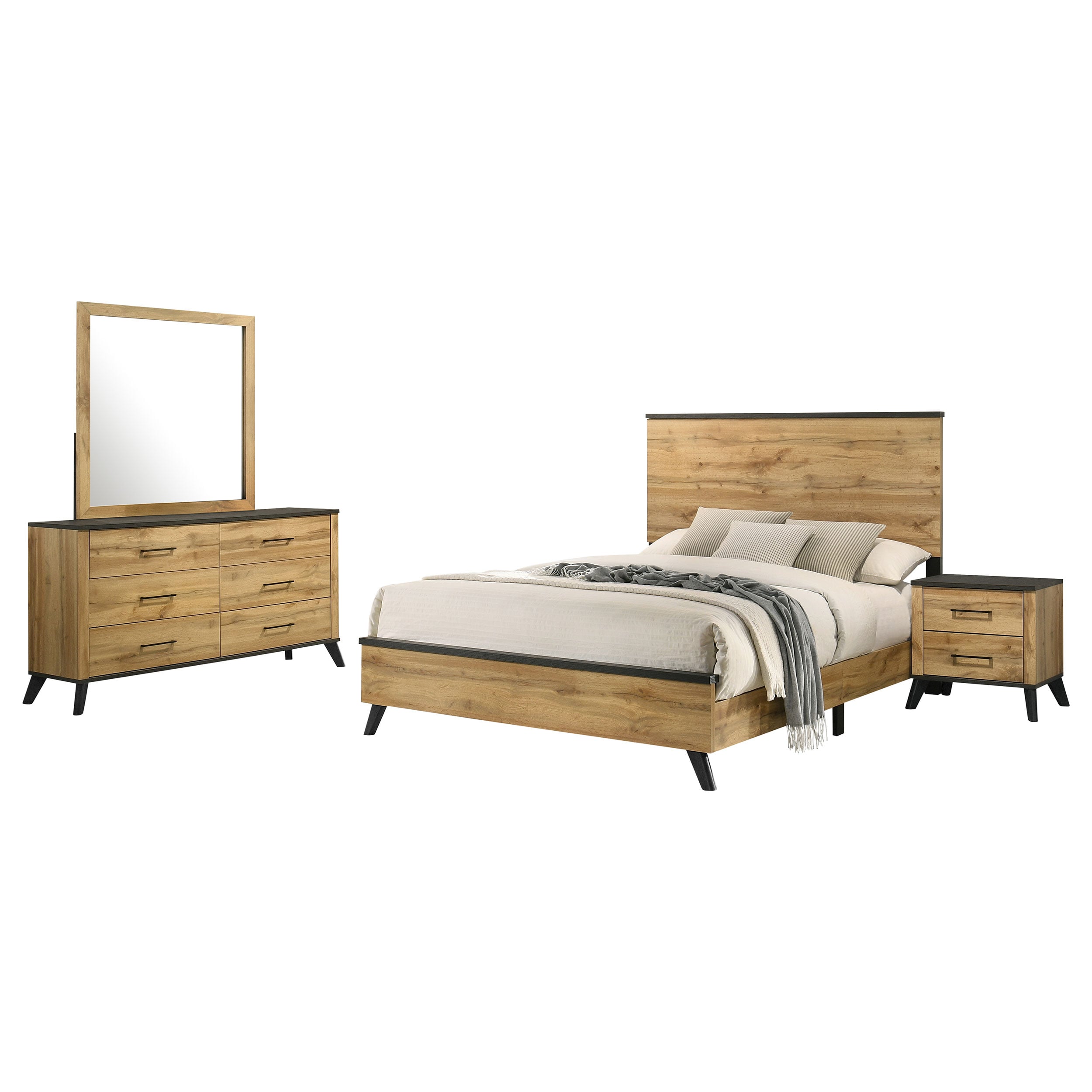 Kaywood 4-piece Queen Bedroom Set Pine