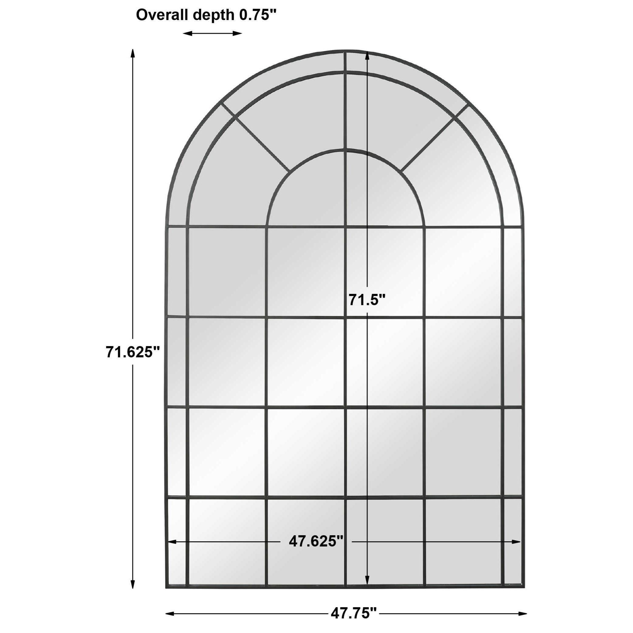 Uttermost Arched Mirrors Grantola Black Arch Iron Mirror