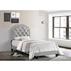 Crown Mark Gaby Twin Upholstered Platform Bed