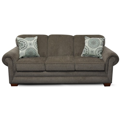 Casual Sofa with Accent Pillows
