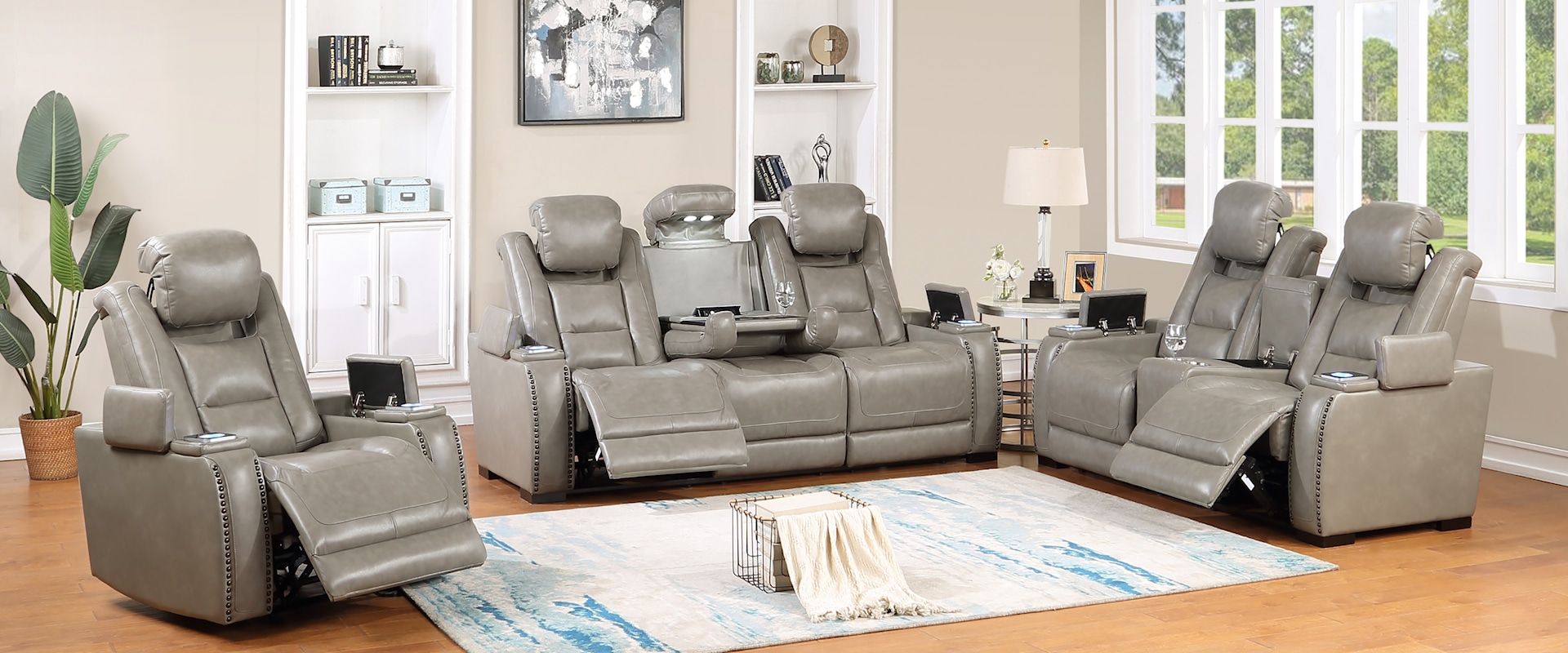 Power Living Room Group with Power Headrest