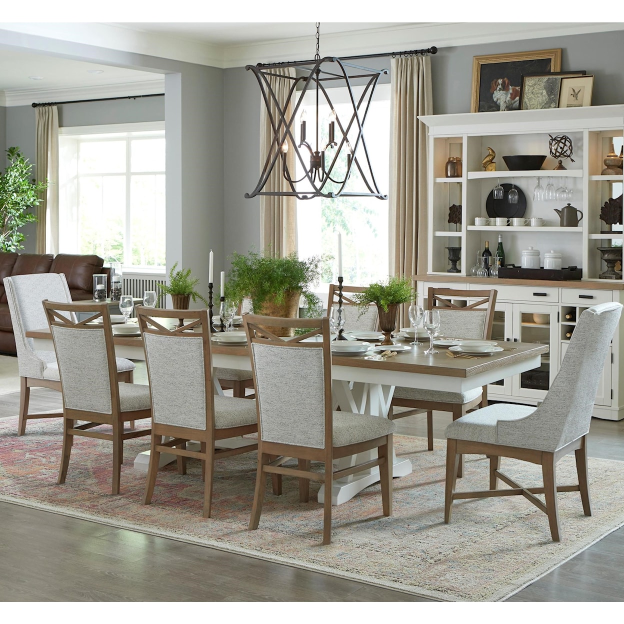 Paramount Furniture Americana Modern 9-Piece Dining Set