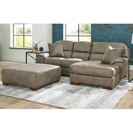Transitional Sofa Chaise