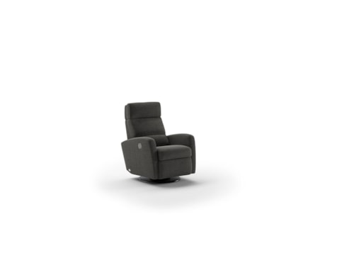 Transitional Power Recliner with Adjustable Neck Rest