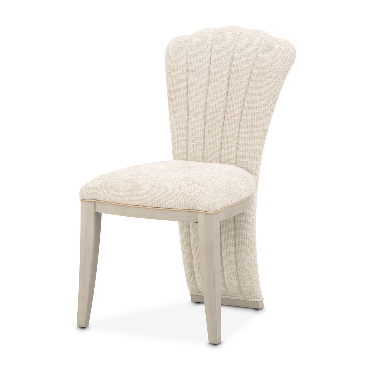 Upholstered Shell-Back Vanity Chair