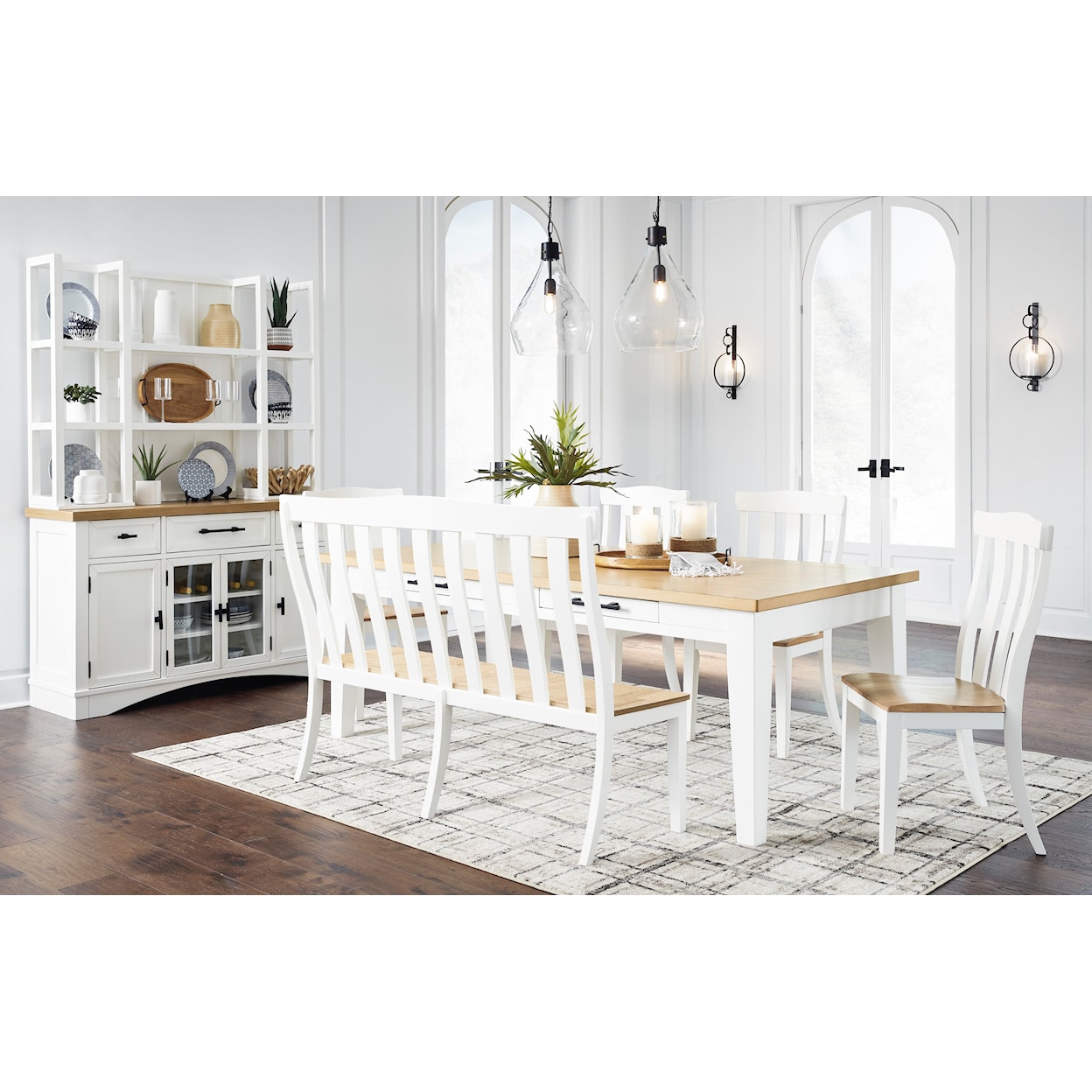 Signature Design by Ashley Ashbryn Dining Set with Bench
