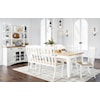 Signature Abigail Dining Set with Bench