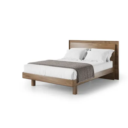 Adj. Queen Panel Bed w/Built-in Charging