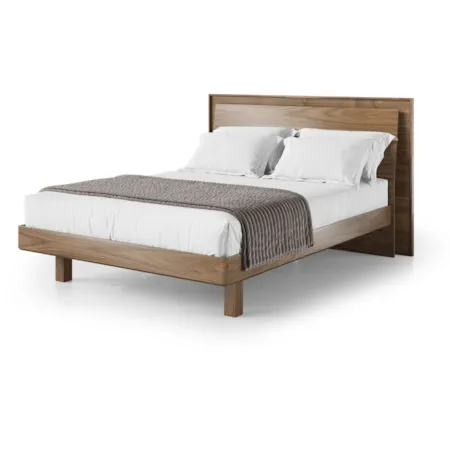 Adj. Queen Panel Bed w/Built-in Charging
