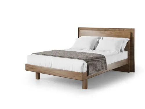 Contemporary Adjustable Queen Panel Bed with Built-in Charging