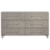 Modus International Argento 6-Drawer Dresser in Navy Blue and Burnished Brass