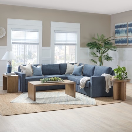 Standard-Arm 5-Seat Sectional Sofa