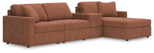 4-Piece Sectional With Chaise