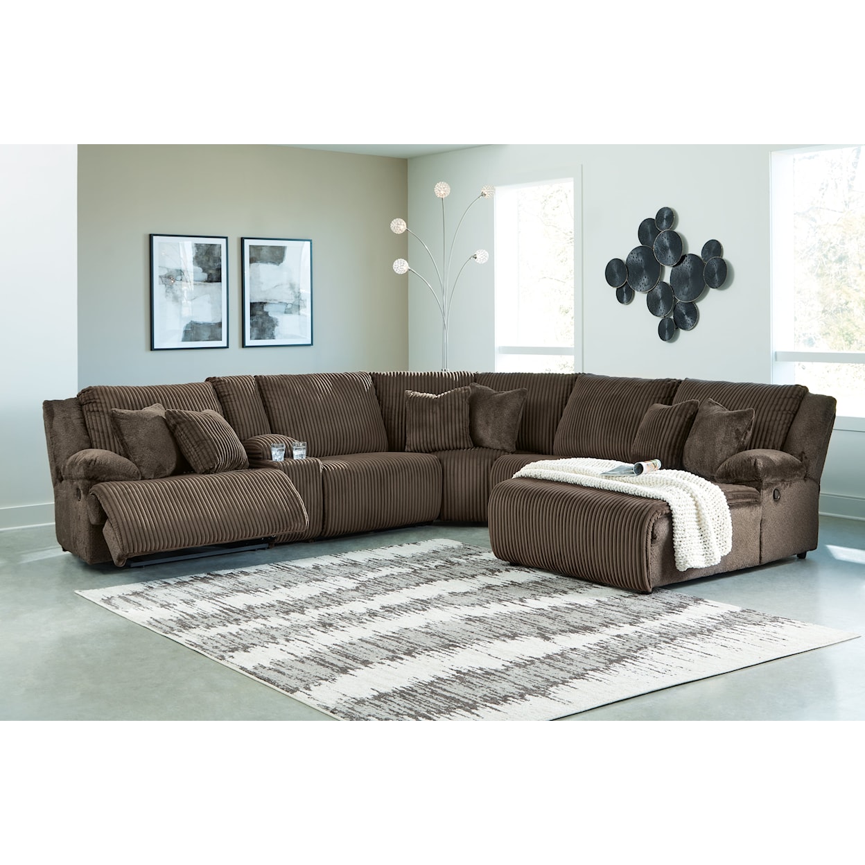 Signature Design by Ashley Top Tier 6-Piece Reclining Sectional