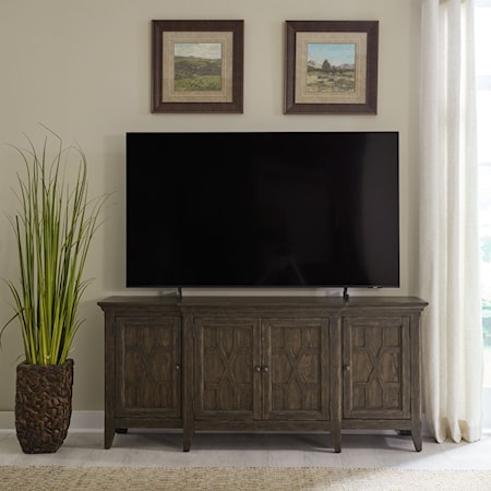 Traditional 76" TV Console