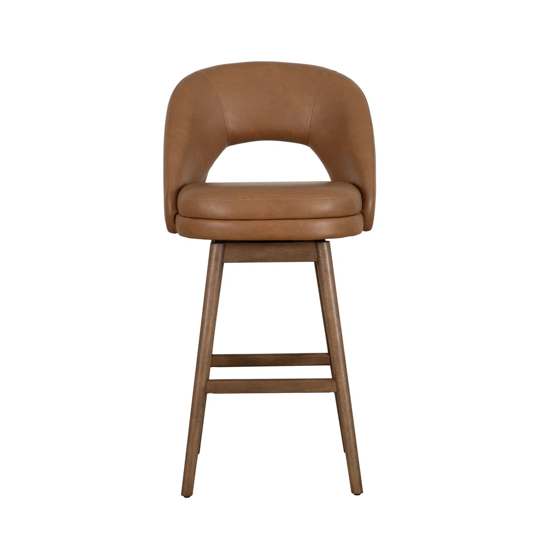Upholstered Swivel Bar Stool