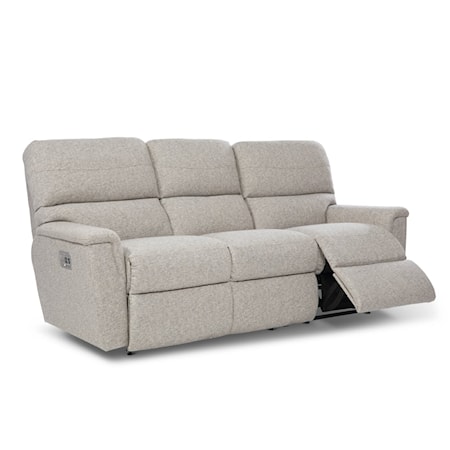 Power Reclining Sofa w/ Headrest &amp; Lumbar