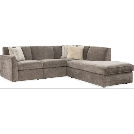 Casual 4-Piece Sectional Sofa