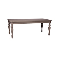 Transitional Rectangular Dining Table with Leaf Insert