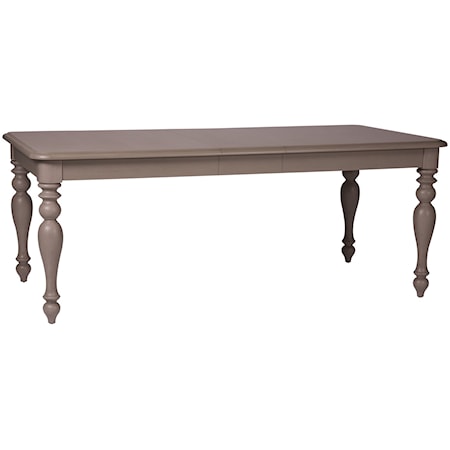 Transitional Rectangular Dining Table with Leaf Insert