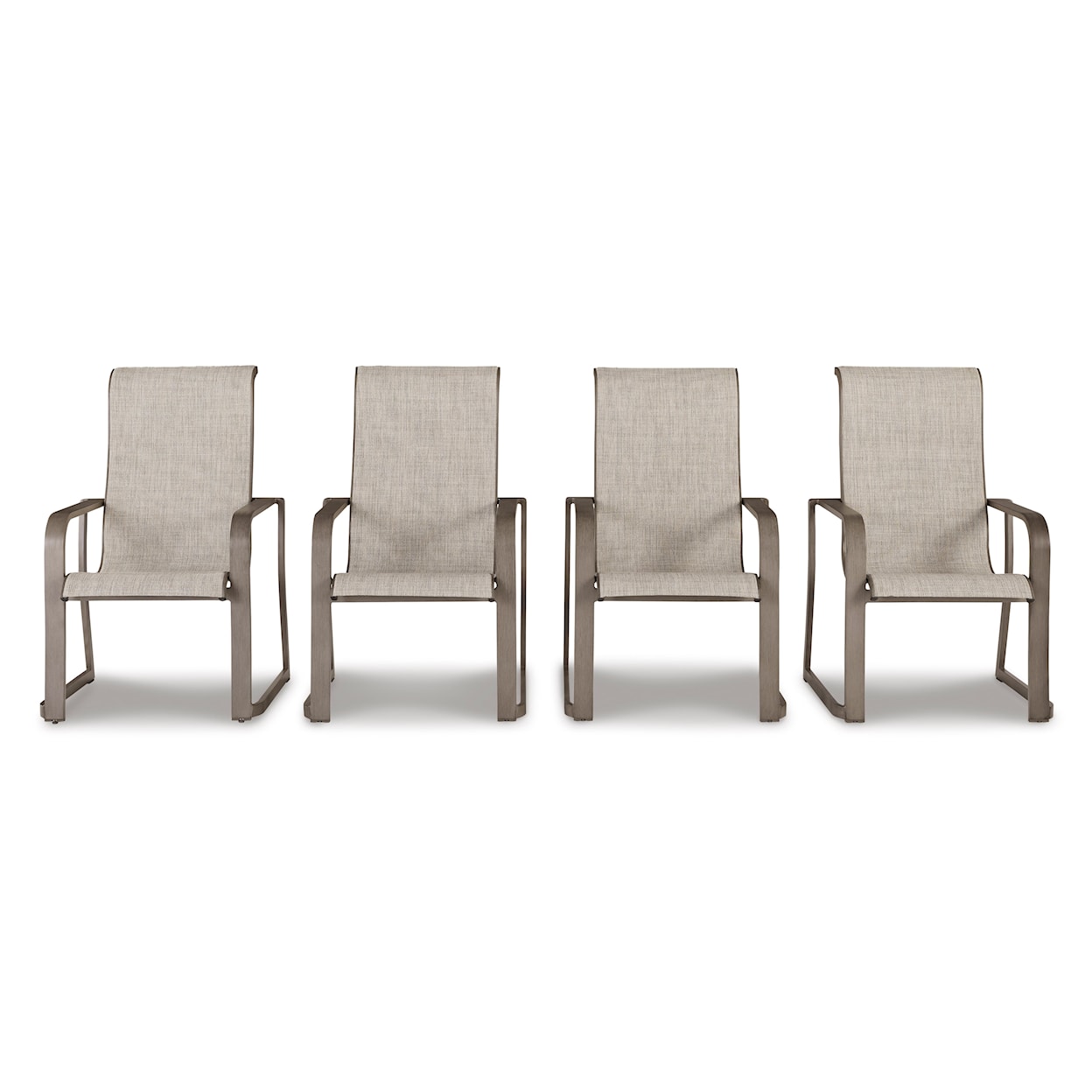 Signature Design by Ashley Beach Front Sling Arm Chair (Set of 4)