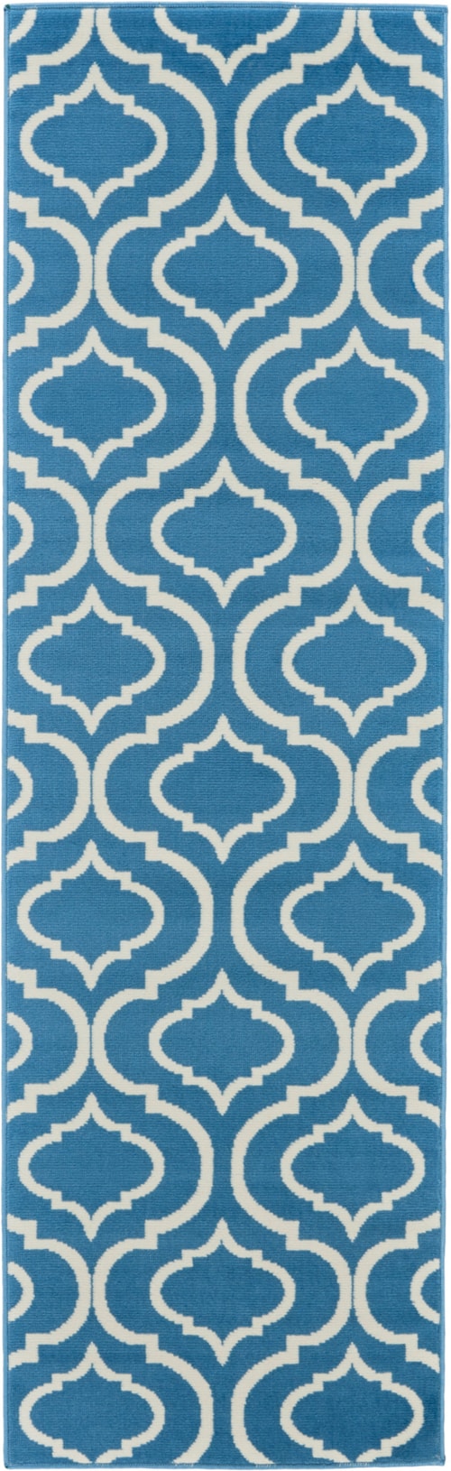 2'3" x 7'3" Blue Runner Rug