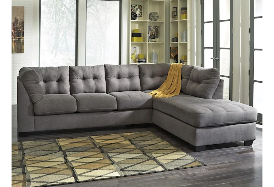 Maier 2-Piece Sleeper Sectional with Chaise by Benchcraft at HomeWorld Furniture