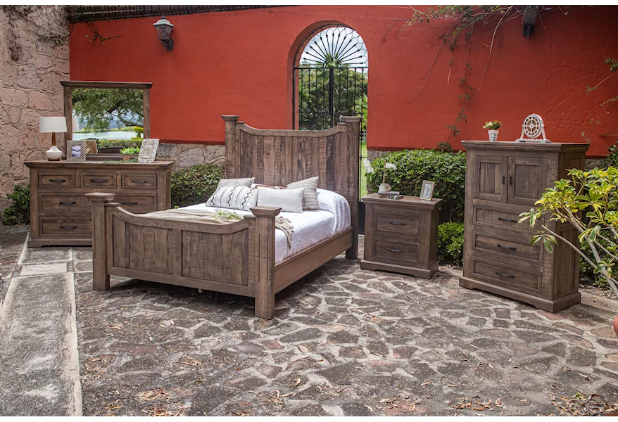 Madeira California King Bedroom Group by International Furniture Direct at Sam Levitz Furniture