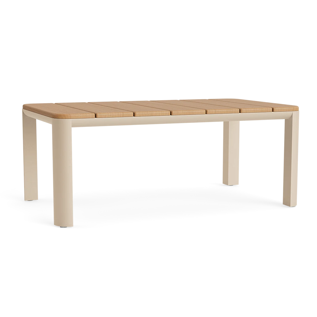 72" Rectangular Teak-Top Dining Table