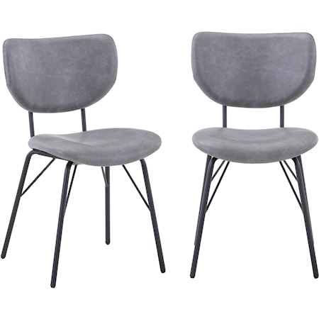 Owen Contemporary Upholstered Dining Chair - Grey