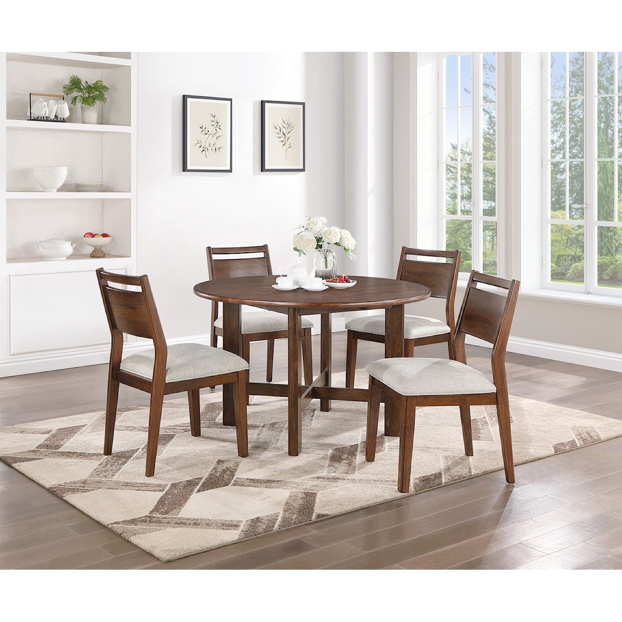 HH Paladin 5-Piece Dining Set with Round Table