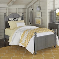 Twin Bed with Arched Headboard