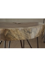 Mueblos International Vivo Rustic Live Edge Solid Wood Sofa Table