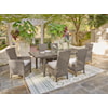 Ashley Furniture Signature Design Beach Front 7-Piece Outdoor Dining Set